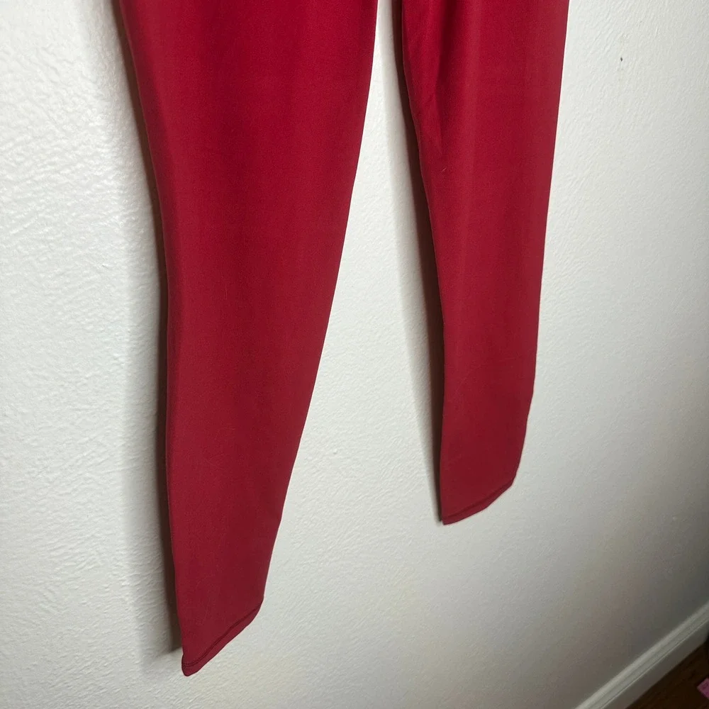 Athleta Salutation Stash Tight Red High Rise Yoga Leggings Powervita Small NWT - Picture 9 of 10